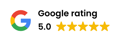 Google rating 5.0 stars